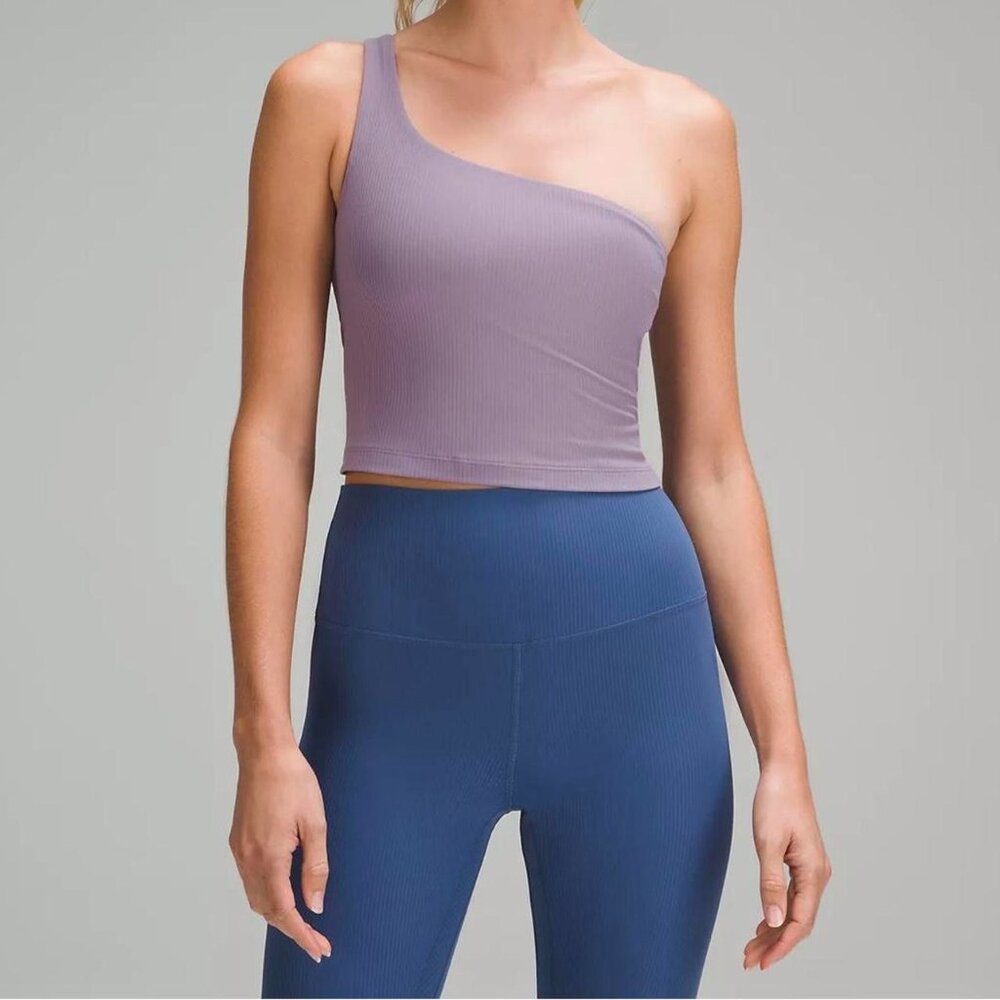Lululemon Ribbed Nulu Asymmetrical Yoga Tank